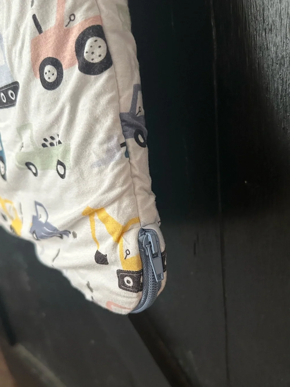 Stitchy Fish Boys Bamboo Construction Vehicles Zip Sleep Bag Sack L